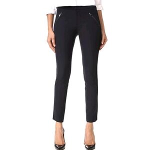 Rebecca Taylor | Black Ava Techy Pant with tuxedo stripe 10